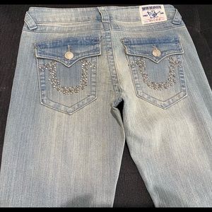 Ladies Sandblasted True Religion Jeans Size 28